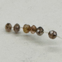 Load image into Gallery viewer, 6 Natural Red 1.72cts Diamond Faceted Roundel Beads 9527AX
