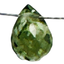 Load image into Gallery viewer, Premium Pistachio Green Sapphire Briolette Bead Faceted Natural Gemstone
