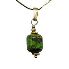 Load image into Gallery viewer, Gaspeite AAA 14K Gold Filled Pendant | 3/4&quot; Long | Green, Brown |
