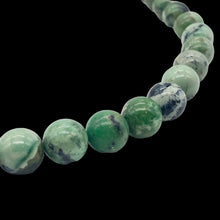 Load image into Gallery viewer, Rare Spiderweb 16 Green Turquoise 12mm Beads 8" Strand 7535HS
