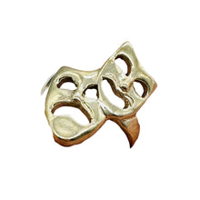 Load image into Gallery viewer, Silver Smiling &amp; Frowning Drama Mask Designer Ring ' Size 6 ' Sterling Silver
