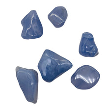 Load image into Gallery viewer, Chalcedony Gemstone 53g Nuggets | 30x22x11 to 17x16x15mm |Blue | 6 Pendant Beads
