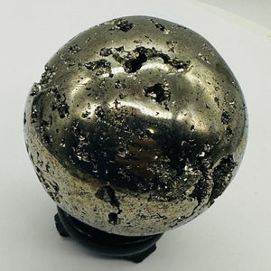 Pyrite Scrying 394 Gram Sphere | 2.3" | Silver, Gold | 1 Display Specimen