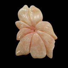 Load image into Gallery viewer, Peruvian Opal 44ct Carved Flower Pendant Bead | 42x50x3mm | Pink | 1 Bead |
