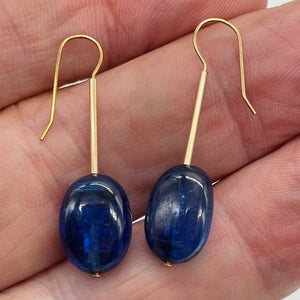 Stunning AAA Blue Kyanite 14Kgf Earrings 5712