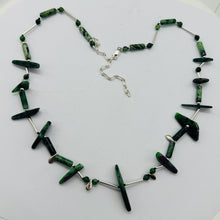 Load image into Gallery viewer, Designer Original Ruby Zoisite Drop Sterling Silver 20-24 inch Necklace 6336
