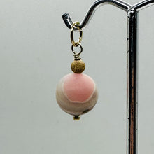 Load image into Gallery viewer, Pink Peruvian Opal Matte Finish Drop Bead Pendant | Pink | 1&quot; Long |
