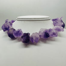 Load image into Gallery viewer, Amethyst Crystals Natural Strand | 29x27x15 to 18x17x12mm | Purple | 26 Beads |
