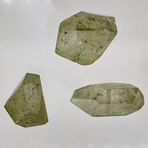 Rutilated Quartz Incredible Centerpiece Beads | 32x13mm to 27x18mm | 3 Beads |