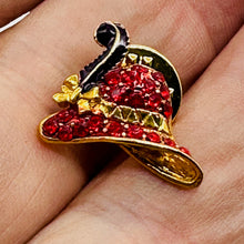 Load image into Gallery viewer, Society Designer Hat Brooch | 18x14x4mm | Sparkling | 1 Brooch |
