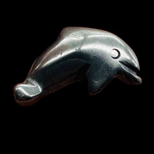 Load image into Gallery viewer, Unique One Carved Hematite Jumping Dolphin Animal Beads
