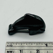 Load image into Gallery viewer, Unique One Carved Hematite Jumping Dolphin Animal Beads
