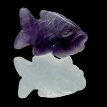 Load image into Gallery viewer, Amethyst Fish Koi Carp Bead Figurine Worry Stone | 23x12x8mm | Purple
