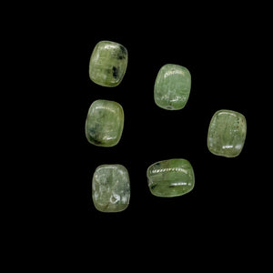 Silver Schiller Kyanite Bead Parcel | 10x8mm | Green Silver | 6 Beads |