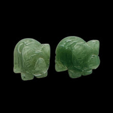Load image into Gallery viewer, Carved Aventurine Pig Beads, Green Piggy Gemstone Beads | 21x13x9.5mm | Green
