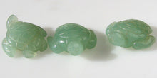Load image into Gallery viewer, Majestic 2 Carved Aventurine Sea Turtle Beads | 21.5x19x7.5mm | Green

