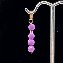 Load image into Gallery viewer, Phosphosiderite Dangle 14K Gold Filled Pendants | 1 1/4" long | Lavender |
