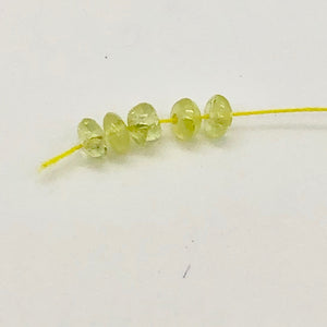 7 Very Rare Gem 3-2.25mm Chrysoberyl Beads 1307D