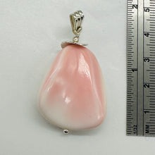 Load image into Gallery viewer, Queen Conch Shell Pendant Creamy Pink White Pear Shape 2" Caribbean
