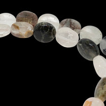 Load image into Gallery viewer, Opal in Quartz 12mm Coin Beads 9341
