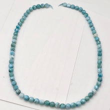 Load image into Gallery viewer, Sky-Blue Larimar Faceted Round Beads | 6mm | Blue | 34 Bead(s)
