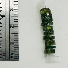 Load image into Gallery viewer, Tsavorite Garnet 6x2mm Faceted Rondelle Bead Parcel | 1&quot; Long | Green| 10 Beads|

