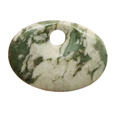 Load image into Gallery viewer, Harmony Stone Oval Centerpiece Bead - Snowy Forests | 63x45x8mm | 1 Bead |
