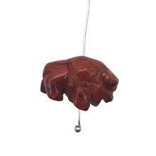 Load image into Gallery viewer, Abundance! Brecciated Jasper Hand Carved Bison / Buffalo Figurine | 21x14x8mm | Red
