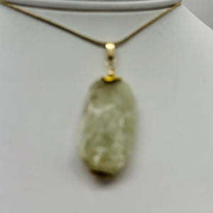 Kunzite14K Gold Filled 30x18x9mm Pendant | 1 3/4" Long | Green | 1 Pendant |