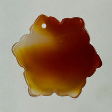 Load image into Gallery viewer, Carved Carnelian rose Flower Bead | Orange | 24x10mm | 1 Bead |
