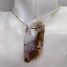 Load image into Gallery viewer, Peruvian Opal 15g Abstract Cut | 56x29x6mm | White. Gray, Pink | 1 Pendant Bead|
