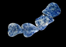 Load image into Gallery viewer, 4 Hand Carved Natural Sodalite Leaf Beads 009318SO
