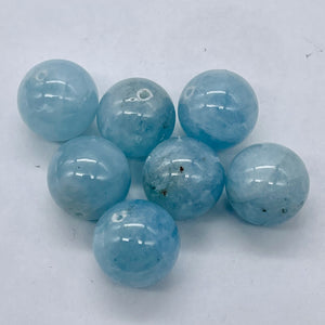 Aquamarine AAA Parcel Round Beads | 16mm | Blue | 2 Beads |