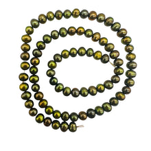 Load image into Gallery viewer, Dubai Pistachio Fresh Water Pearl Strand | 6x5mm | Pistachio Green }
