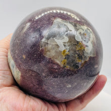 Load image into Gallery viewer, Garnet Crystal 1583g Sphere | 4 1/2&quot; - 3lbs 6oz | Red White | 1 Collector&#39;s Item |
