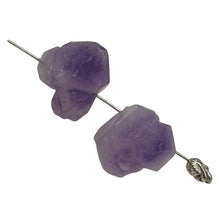 Load image into Gallery viewer, Amethyst Natural Crystal Bead Parcel | 21x16x14 and 20x18x14mm| Purple| 2 Beads|
