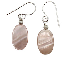 Load image into Gallery viewer, Beautiful Pink Mother of Pearl and Sterling Silver Earrings | 1 1/2&quot; Long |
