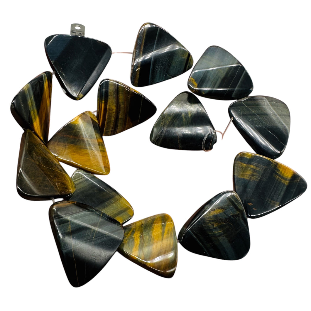 Tiger Eye Triangle bead 16