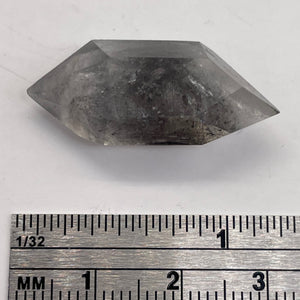 Quartz Shaman Double Terminated 23cts Crystal | 29x12mm | Clear with Inclusions|