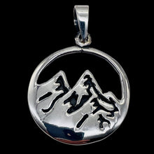 Load image into Gallery viewer, Mountain Peaks Sterling Silver Charm | 1 1/4&quot; Long | Silver | 1 Pendant |
