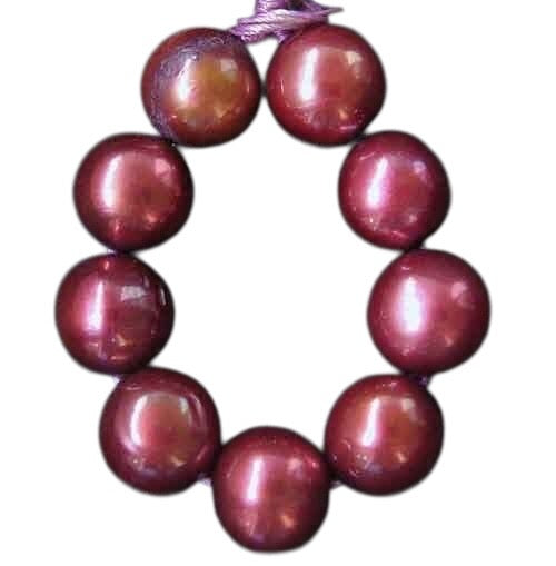 9 Golden Raspberry 7-9.5x7mm FW Pearls 008315