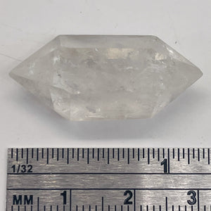 Quartz Shaman Double Terminated 27cts Cut Crystal | 30x12mm | Clear|