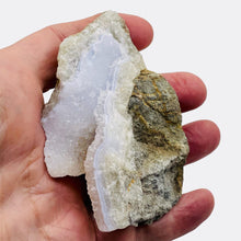 Load image into Gallery viewer, Chalcedony 176g Natural | 4x2x1&quot; | White Blue Gray | 1 Specimen |
