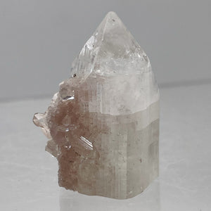 Apophyllite Stilbite 11g Collectors Crystal Pyramid | 25x20x19mm | Clear, Pink |