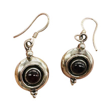 Load image into Gallery viewer, Fabulous! Red Garnet W/ Solid 925 Sterling Silver Drop/Dangle Earrings! 4696

