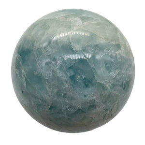 Aquamarine Sphere 213g (7.5oz) | 51mm (2.1") | Aqua White | 1 Display Specimen |