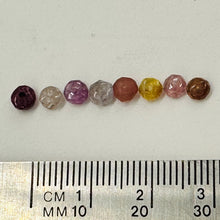 Load image into Gallery viewer, Fancy Natural Sapphire Faceted Bead Parcel | Pink | 4x2.5mm | 8 Beads|
