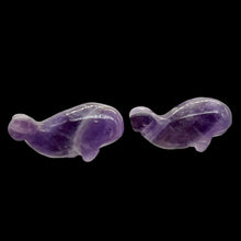 Load image into Gallery viewer, Fab One Carved Animal Amethyst Whale Animal Bead | 20x13x11mm | Purple
