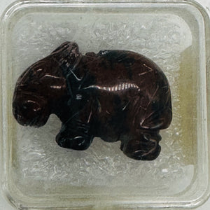 Aussie Carved Brecciated Jasper Wombat Animal Figurines
