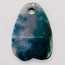 Load image into Gallery viewer, Hand Carved Bloodstone Jasper Bead Pendant Bead | 60x43x6mm | 1 Bead |
